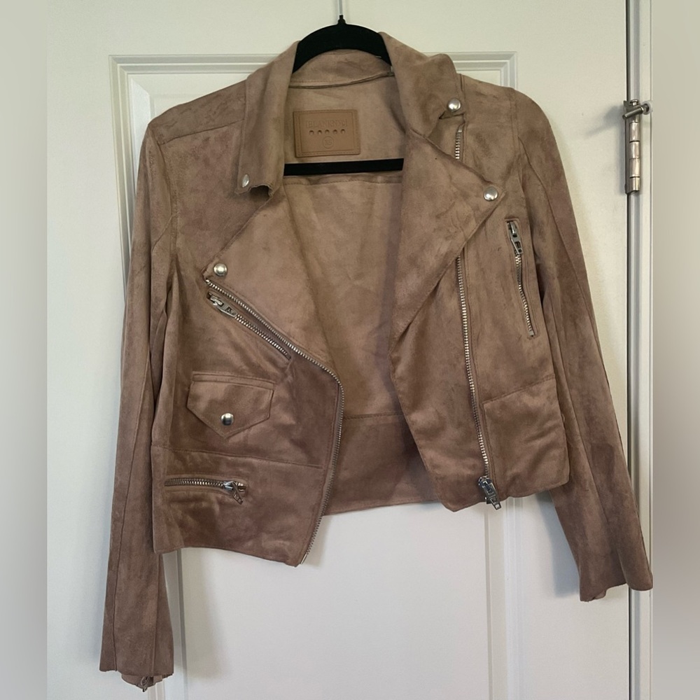 NEW WITH TAGS BLANK NYC FAUX SUEDE MOTO JACKET